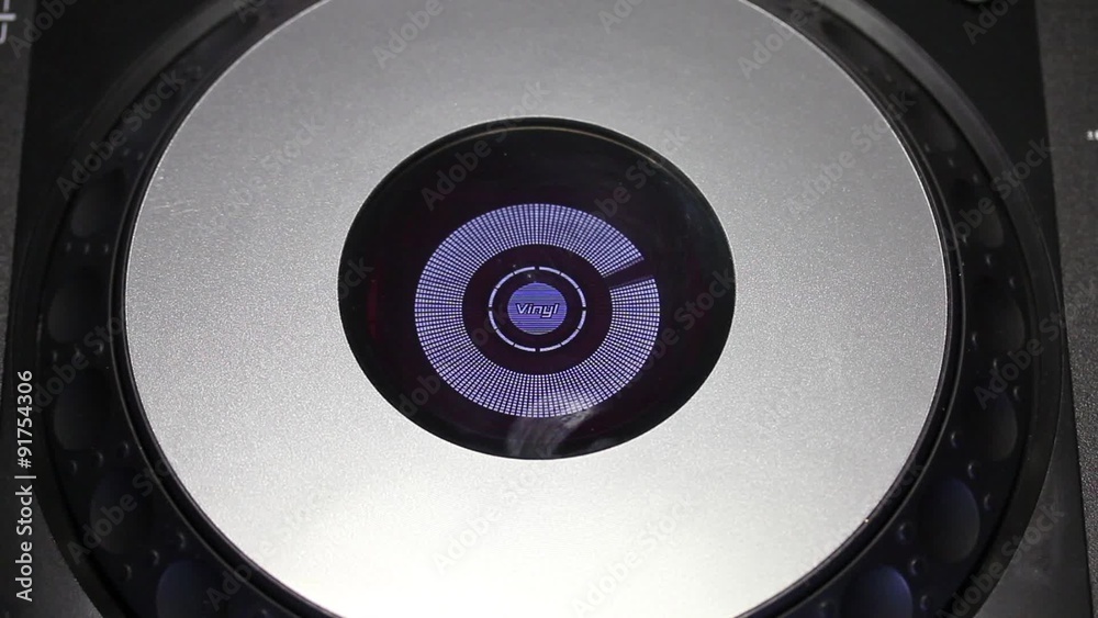 Dj cd player closeup
