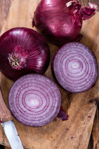 Red Onions (close-up shot)