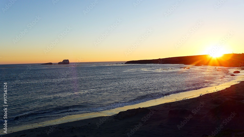 Sonnenuntergang über Big Sur