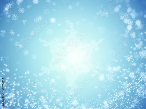 Winter Snowflakes Poster for Xmas