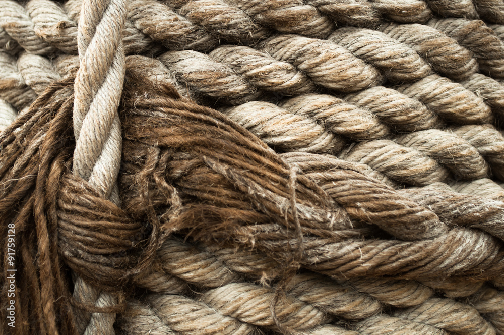 Background from retro pirate rope with copy space Background from retro pirate rope with copy space