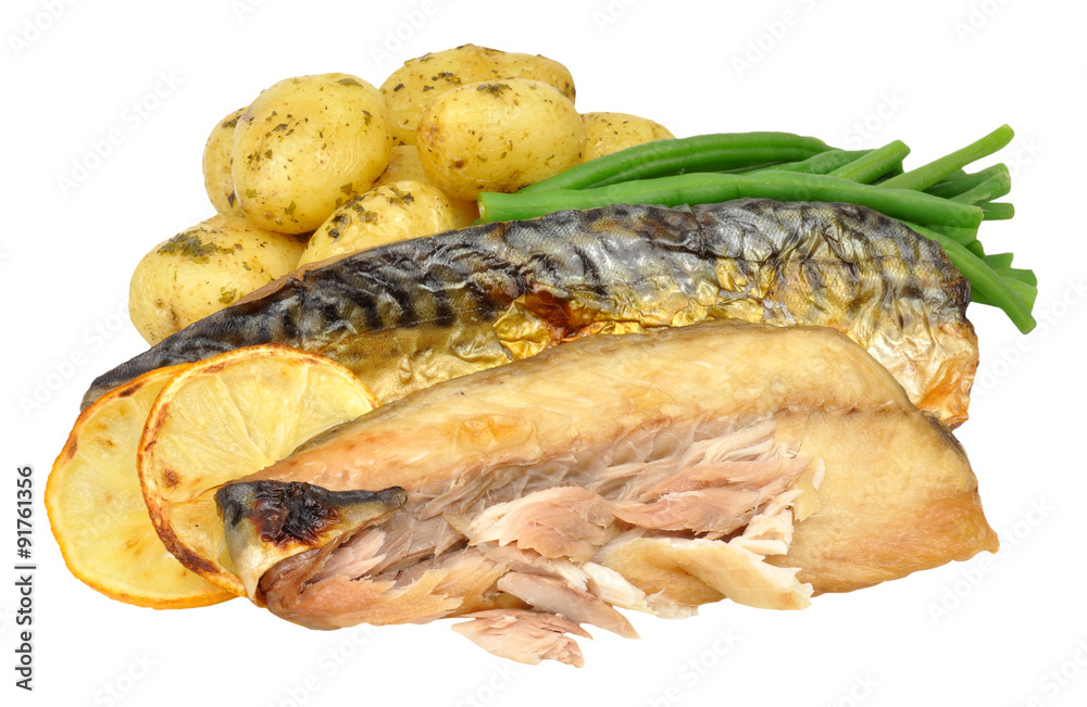 Grilled Mackerel And Potato Meal Grilled Mackerel And Potato Meal
