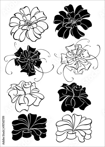 stylized luxury bow