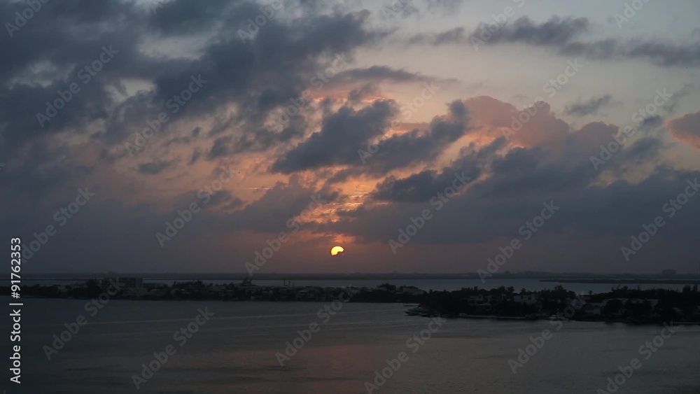 Beautiful yellow sunset with orange sky and clouds. Tropical sun down. Aerial view
Beautiful yellow sunset with orange sky and clouds. Tropical sun down. Aerial view