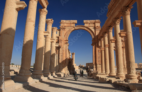 The Colonnade in Palmyra, Syria