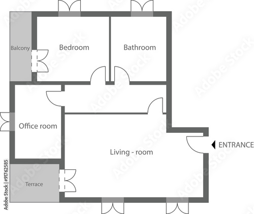 Apartment plant for architecture purpose