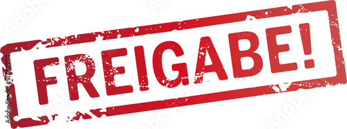 roter Stempel Freigabe