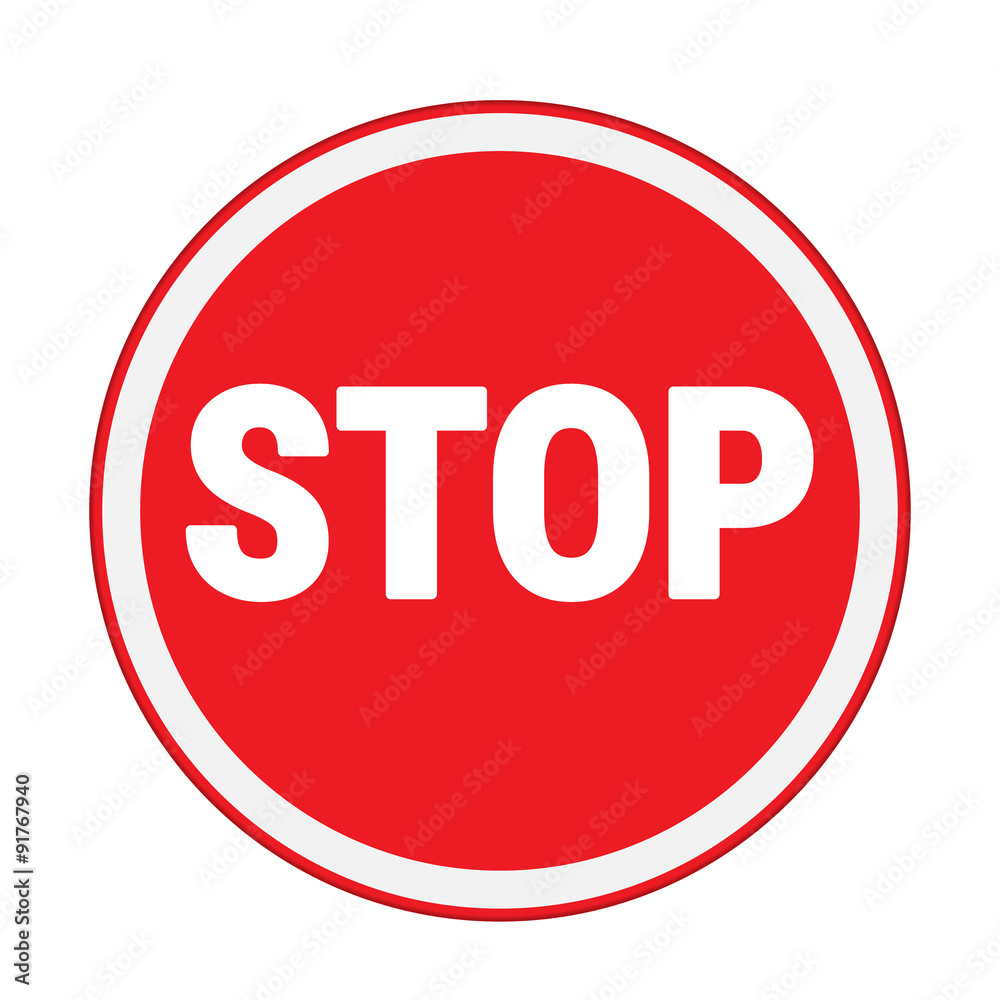 traffic sign , stop sign circle Isolated road warning traffic sign , stop sign circle Isolated road warning