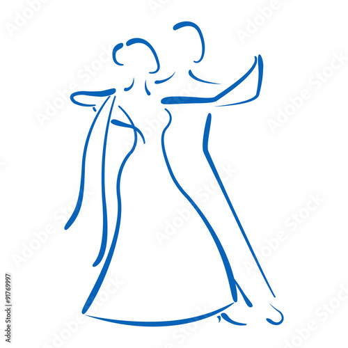 Dancing couple logo.