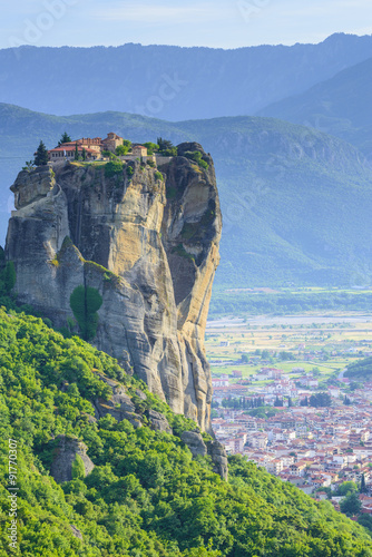 Holy Trinity Monastery (Agia Trias) at the complex of Meteora monasteries in Greece