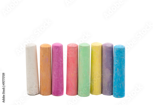 colored chalks