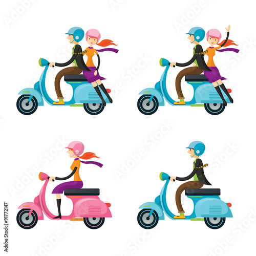 Motorcycle Riders, Bikers, Trip & Travel, Relax