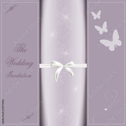 Vector wedding card