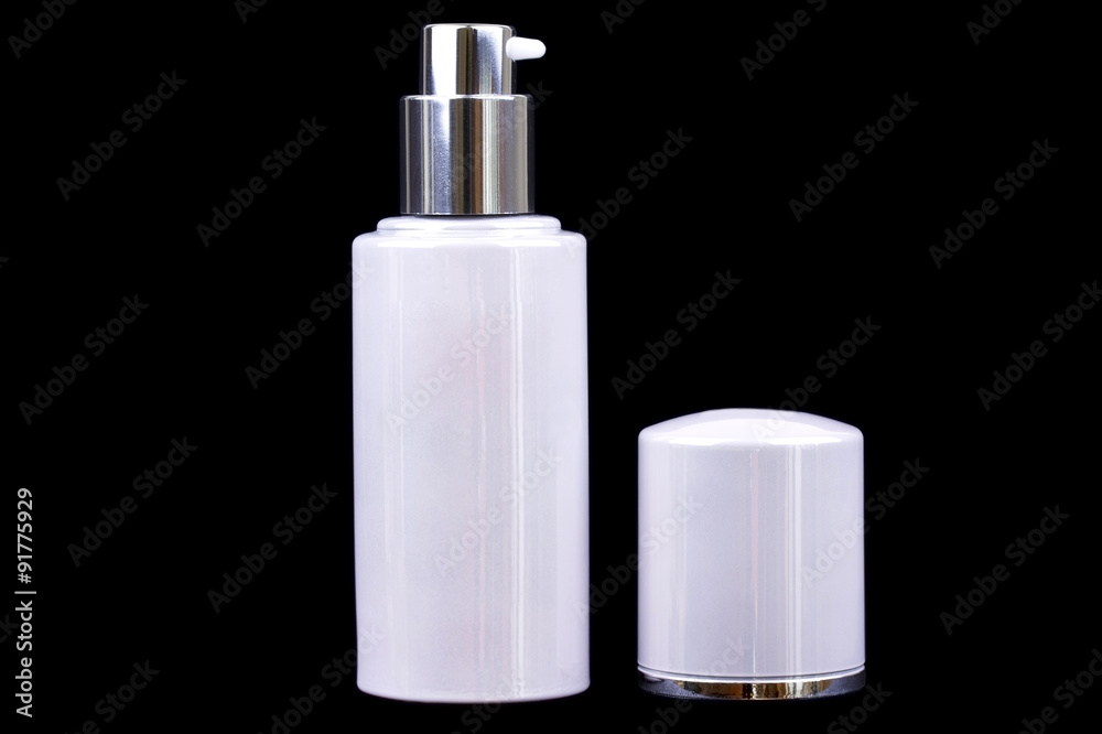 Body care tube on black Body care tube on black