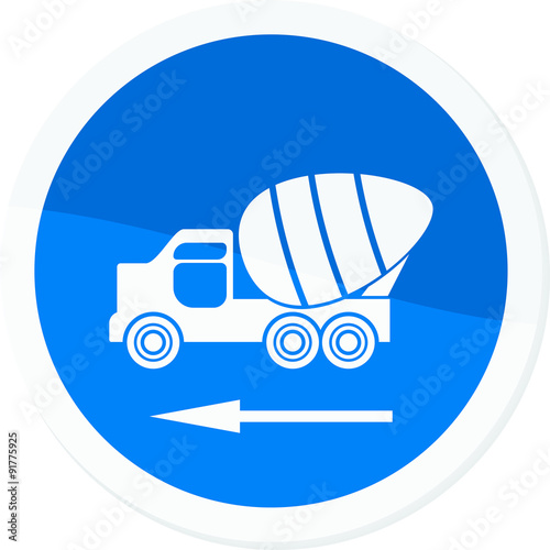 cement mixer turn left