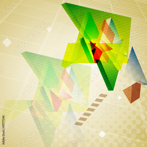 Abstract geometric triangles background.