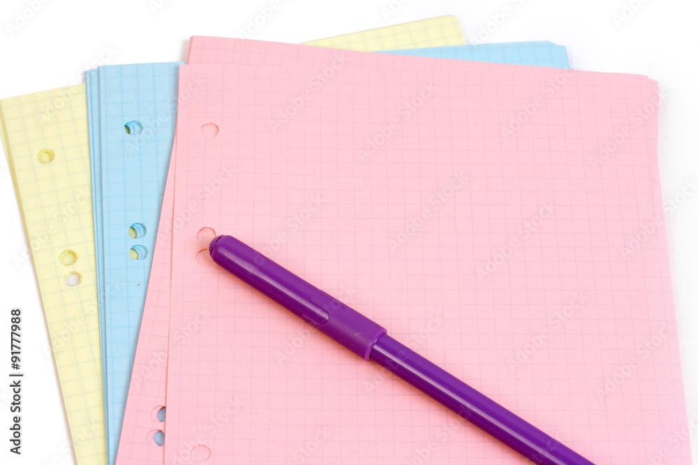 Message on a pink sheet of paper with open marker Message on a pink sheet of paper with open marker