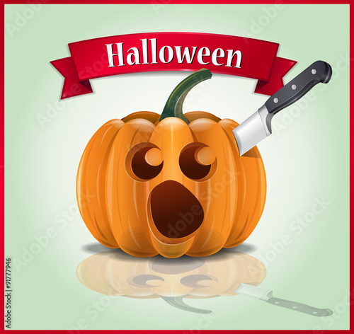 Halloween - Killing and Carving of Pumpkin