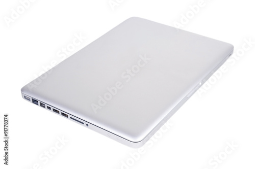 laptop on white