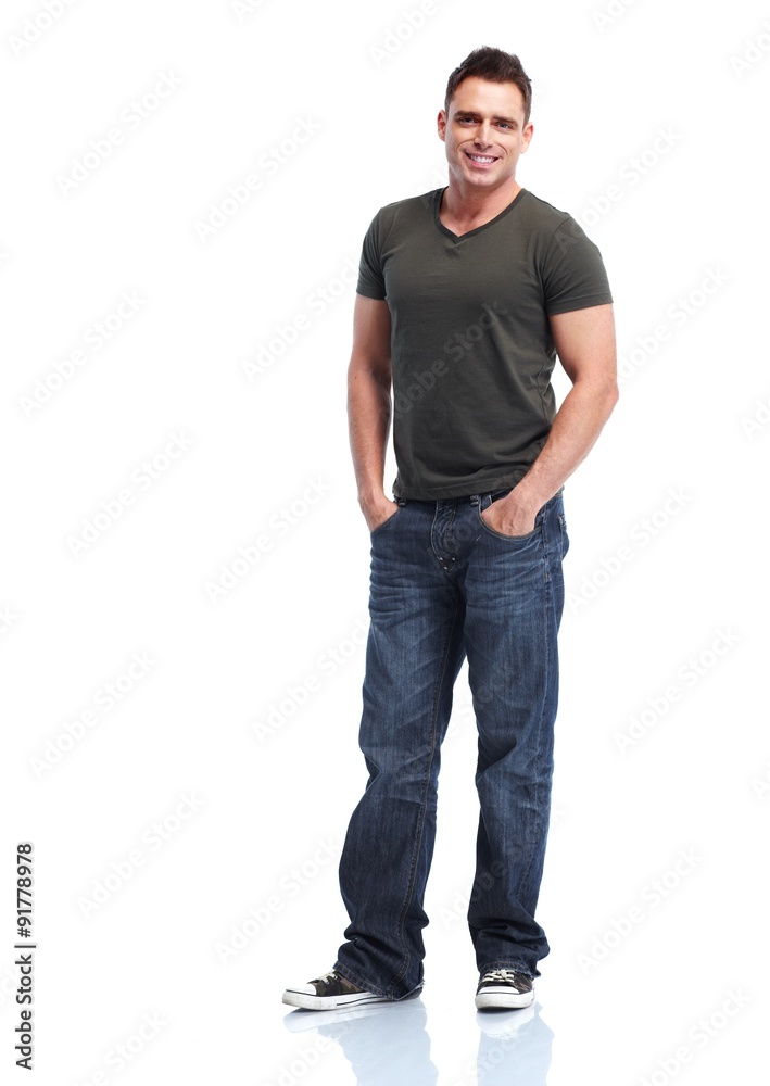 Young handsome man. Young handsome man.