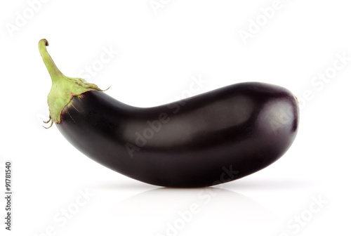 Fresh Eggplant isolated on white background