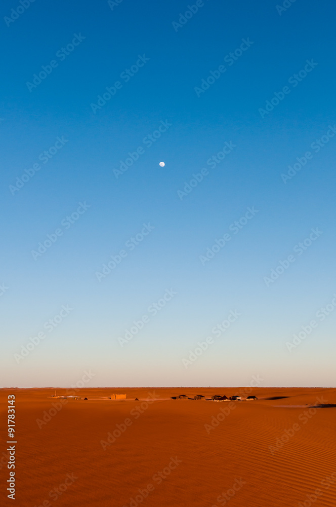 Moon over Sahara Moon over Sahara