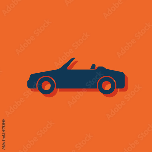 Vector icon of cabriolet
