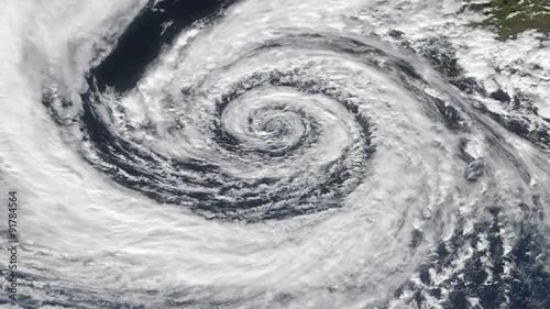 View From Orbit Of Cyclone/Hurricane/Typhoon. photo