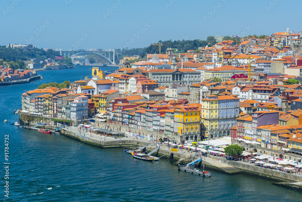 Ribeira waterfront district of Porto (Portugal)
