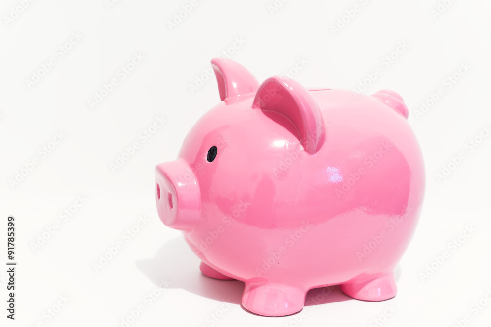 Detail of a piggy bank