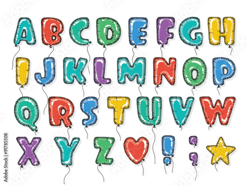 Balloons abc bright