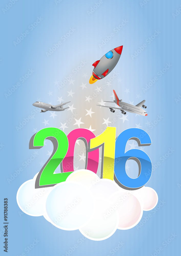 Naklejka premium 2016 trip
