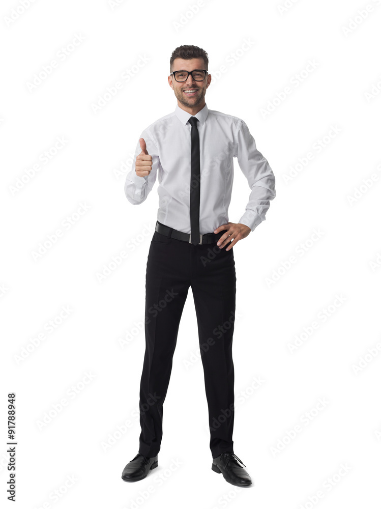 Businessman isolated portrait