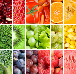 Healthy fresh food background