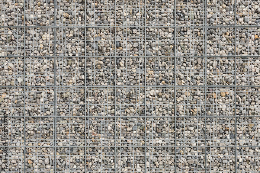 Fototapeta premium Background with a lot of pebble gravel stones texture