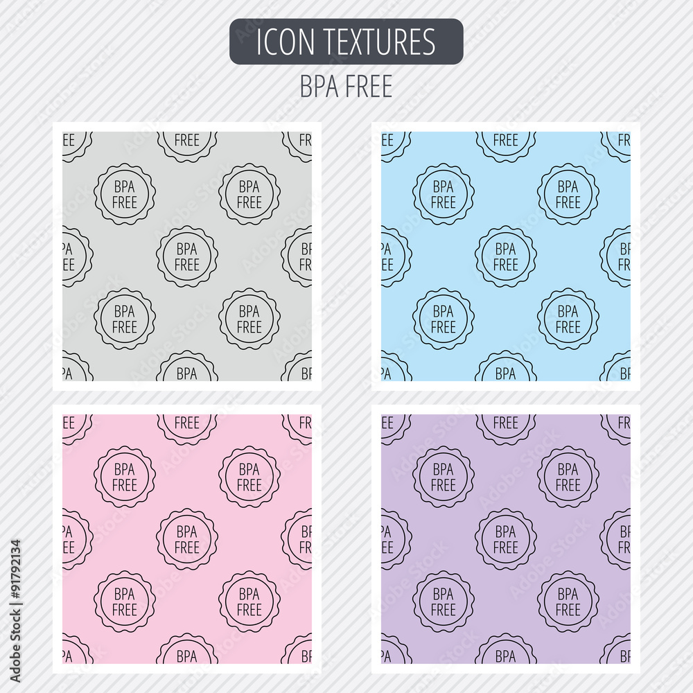 Fototapeta premium BPA free icon. Bisphenol plastic sign.