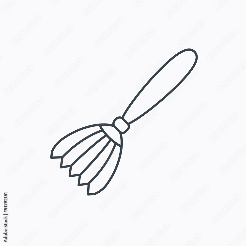 Obraz premium Brush icon. Paintbrush tool sign.