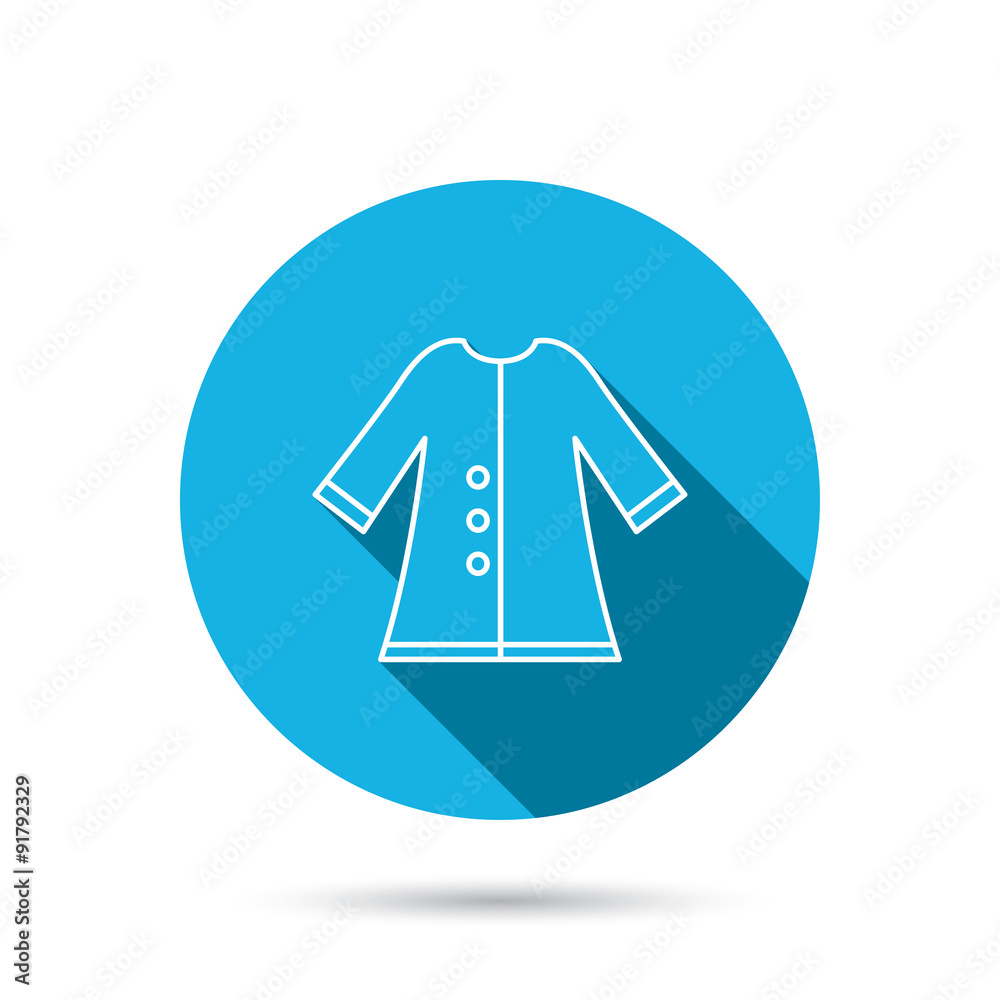 Cloak icon. Protection jacket outerwear sign. Cloak icon. Protection jacket outerwear sign.