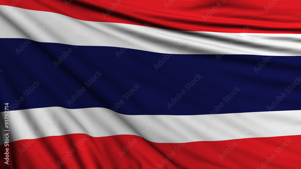 Naklejka premium Thailand Flag, Thailand Background, Asia