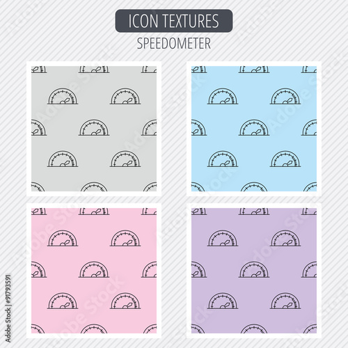 Speedometer icon. Speed tachometer with arrow.