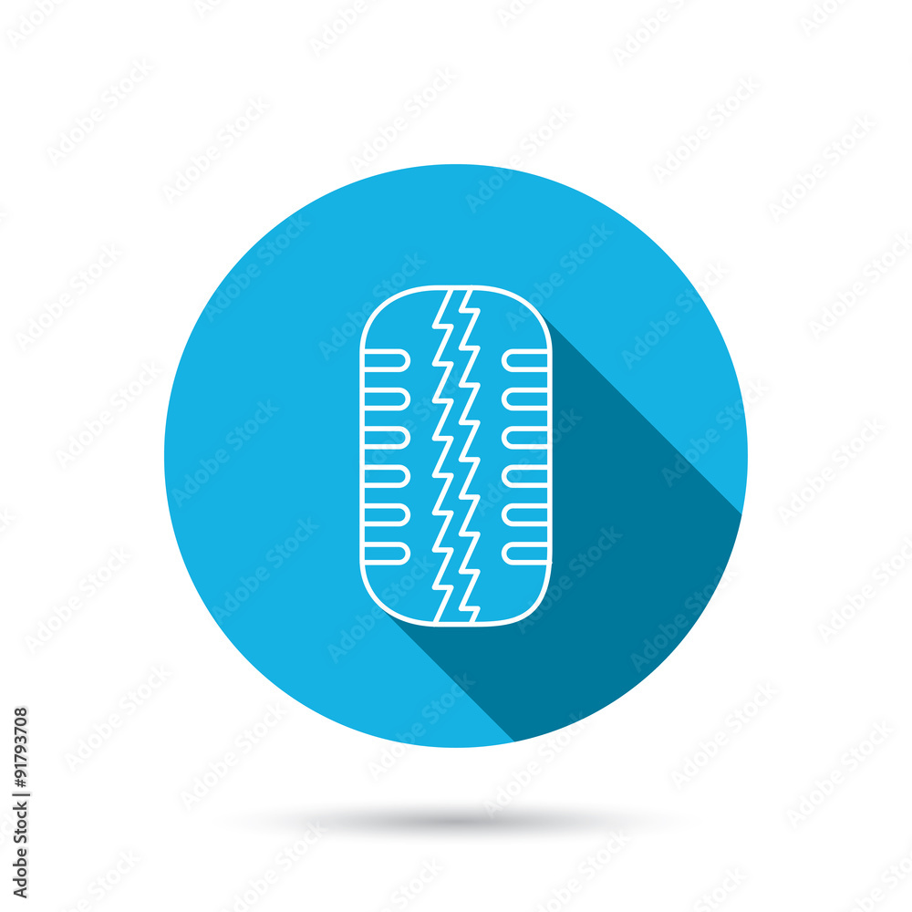 Tire tread icon. Car wheel sign. Tire tread icon. Car wheel sign.