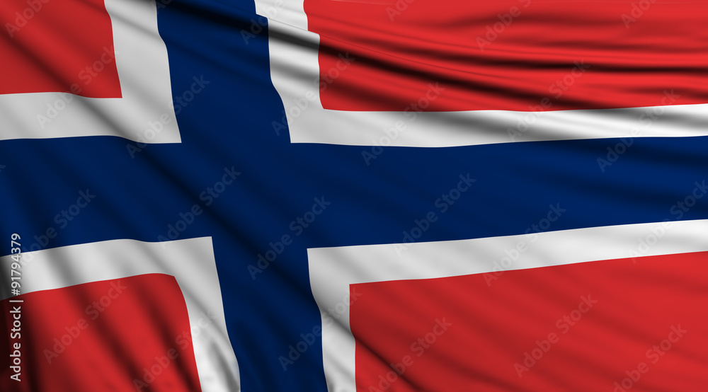 Fototapeta premium Norway Flag, Norwegian Background