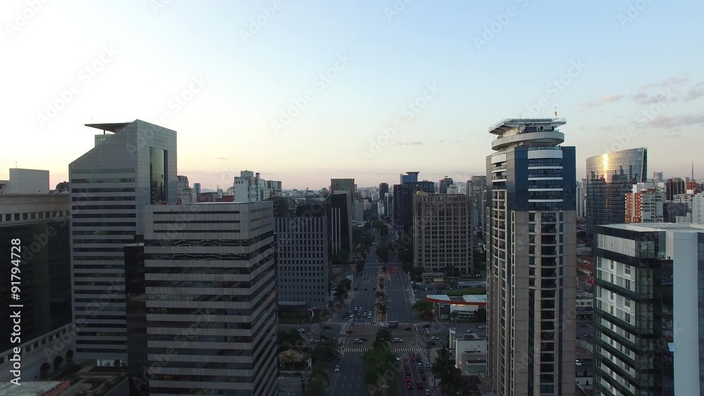 Aerial View of Faria Lima Street, Sao Paulo, Brazil Aerial View of Faria Lima Street, Sao Paulo, Brazil