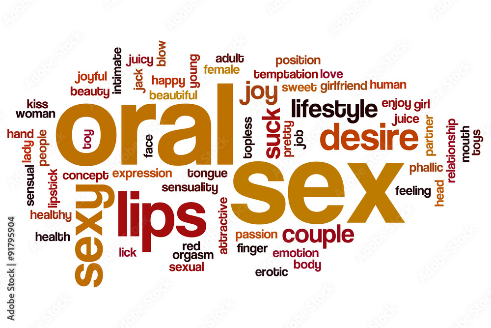 Oral sex word cloud concept Stock Illustration - Adobe Stock