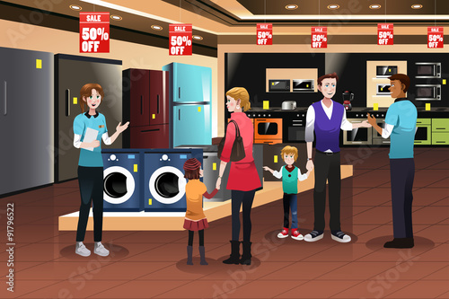 Family Shopping for Appliances