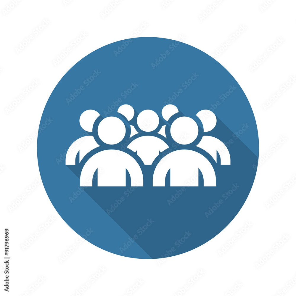 Focus Groupe Icon. Business Concept. Flat Design. Focus Groupe Icon. Business Concept. Flat Design.