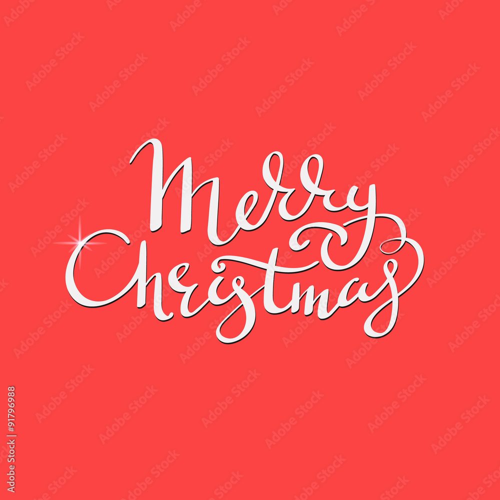 merry christmas lettering calligraphy