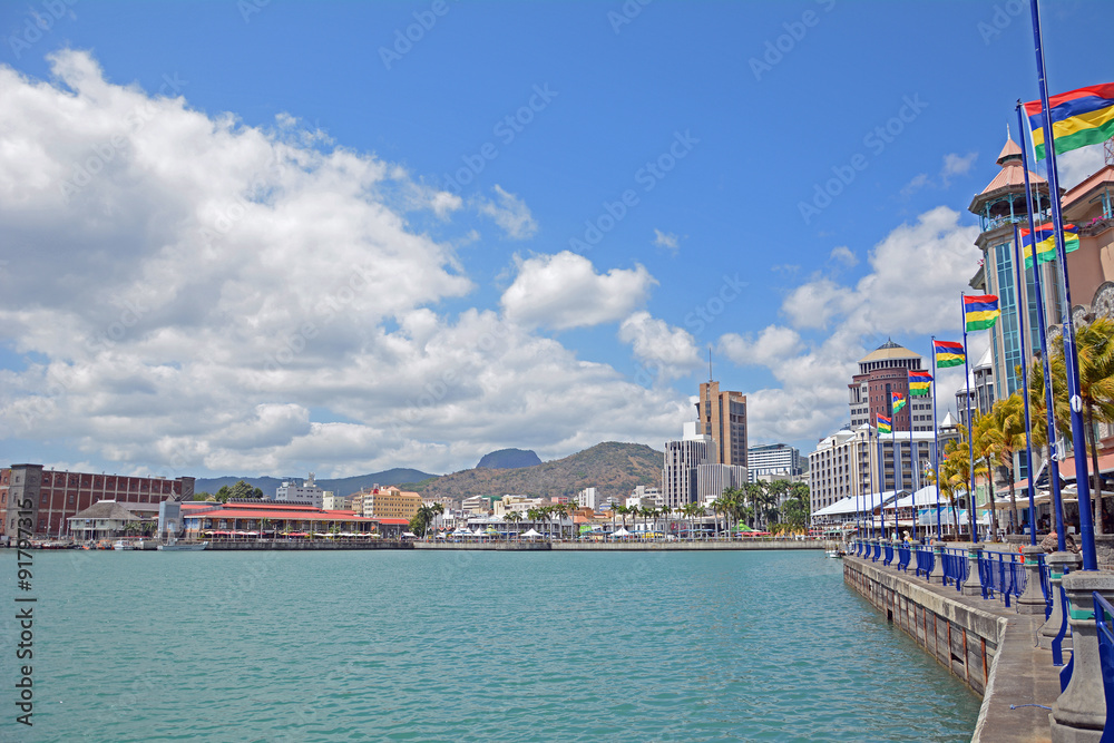 Naklejka premium Port Louis, Mauritius