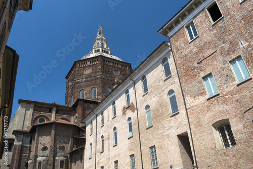 Pavia  Italy   palace and cathedral