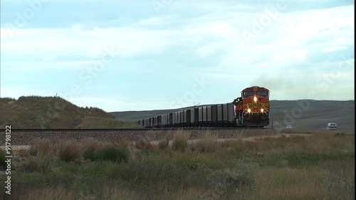 Telephoto Freight train locomotive